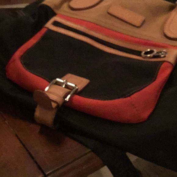 Lancaster Nylon Leather Multicolor Crossbody Bag - Picture 5 of 5